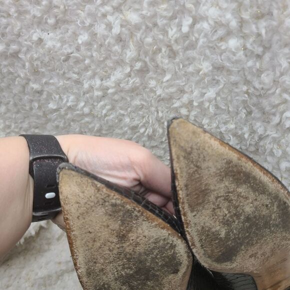 Giuseppe Zanotii Leather Pointed Toe Low Heels size 36.5 - Picture 5 of 9